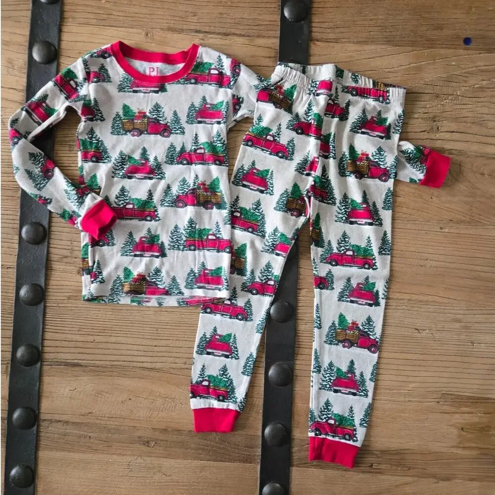Children's Place PJ Winter Holiday Pajama Bundle sz 5T